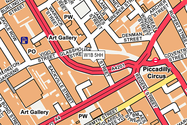 W1B 5HH map - OS OpenMap – Local (Ordnance Survey) W1B 5HH map - OS OpenMap – Local (Ordnance Survey)