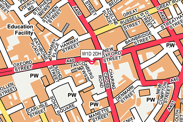 W1D 2DH map - OS OpenMap – Local (Ordnance Survey) W1D 2DH map - OS OpenMap – Local (Ordnance Survey)