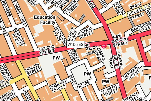 W1D 2EG map - OS OpenMap – Local (Ordnance Survey) W1D 2EG map - OS OpenMap – Local (Ordnance Survey)