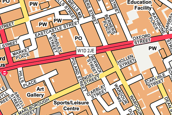 W1D 2JE map - OS OpenMap – Local (Ordnance Survey) W1D 2JE map - OS OpenMap – Local (Ordnance Survey)