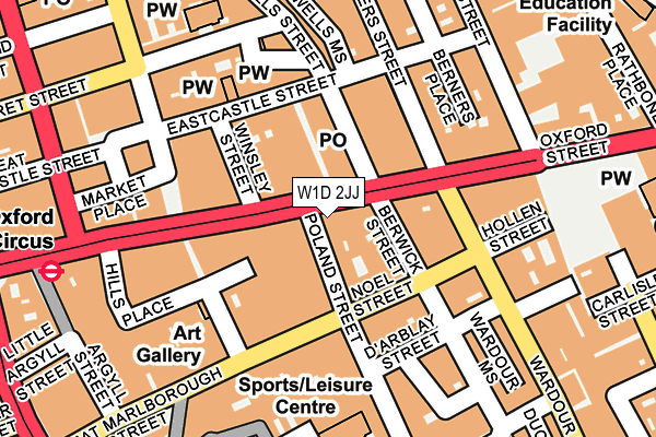 W1D 2JJ map - OS OpenMap – Local (Ordnance Survey) W1D 2JJ map - OS OpenMap – Local (Ordnance Survey)