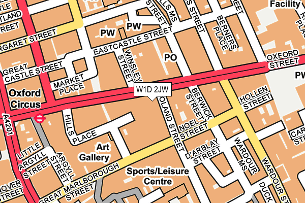 W1D 2JW map - OS OpenMap – Local (Ordnance Survey) W1D 2JW map - OS OpenMap – Local (Ordnance Survey)