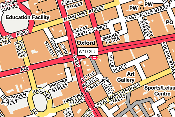 W1D 2LU map - OS OpenMap – Local (Ordnance Survey) W1D 2LU map - OS OpenMap – Local (Ordnance Survey)