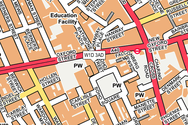W1D 3AD map - OS OpenMap – Local (Ordnance Survey) W1D 3AD map - OS OpenMap – Local (Ordnance Survey)
