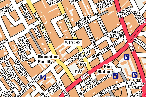 W1D 4HX map - OS OpenMap – Local (Ordnance Survey) W1D 4HX map - OS OpenMap – Local (Ordnance Survey)