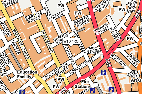 W1D 4RQ map - OS OpenMap – Local (Ordnance Survey) W1D 4RQ map - OS OpenMap – Local (Ordnance Survey)