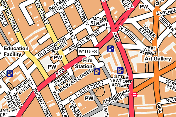 W1D 5ES map - OS OpenMap – Local (Ordnance Survey) W1D 5ES map - OS OpenMap – Local (Ordnance Survey)