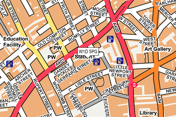 W1D 5PG map - OS OpenMap – Local (Ordnance Survey) W1D 5PG map - OS OpenMap – Local (Ordnance Survey)