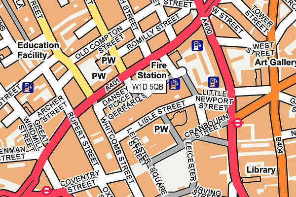 W1D 5QB map - OS OpenMap – Local (Ordnance Survey) W1D 5QB map - OS OpenMap – Local (Ordnance Survey)