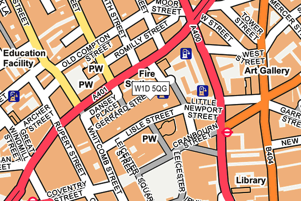 W1D 5QG map - OS OpenMap – Local (Ordnance Survey) W1D 5QG map - OS OpenMap – Local (Ordnance Survey)
