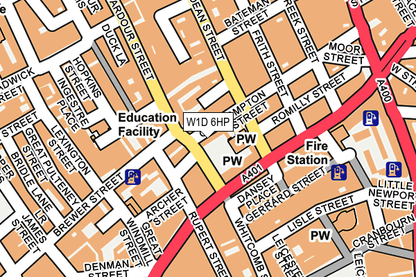 W1D 6HP map - OS OpenMap – Local (Ordnance Survey) W1D 6HP map - OS OpenMap – Local (Ordnance Survey)