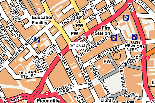W1D 6JJ map - OS OpenMap – Local (Ordnance Survey) W1D 6JJ map - OS OpenMap – Local (Ordnance Survey)