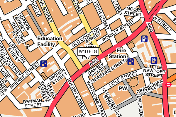 W1D 6LG map - OS OpenMap – Local (Ordnance Survey) W1D 6LG map - OS OpenMap – Local (Ordnance Survey)
