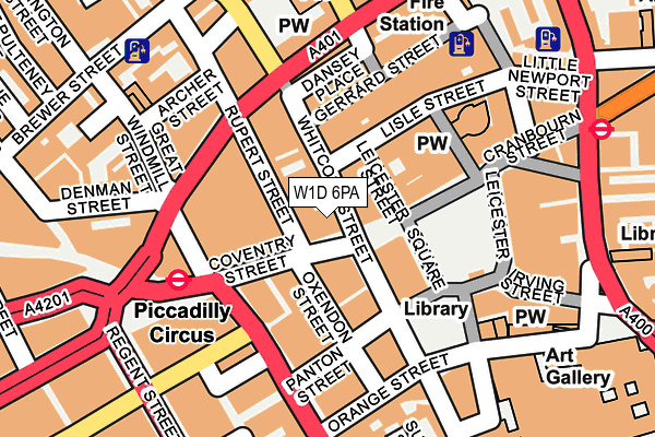W1D 6PA map - OS OpenMap – Local (Ordnance Survey) W1D 6PA map - OS OpenMap – Local (Ordnance Survey)