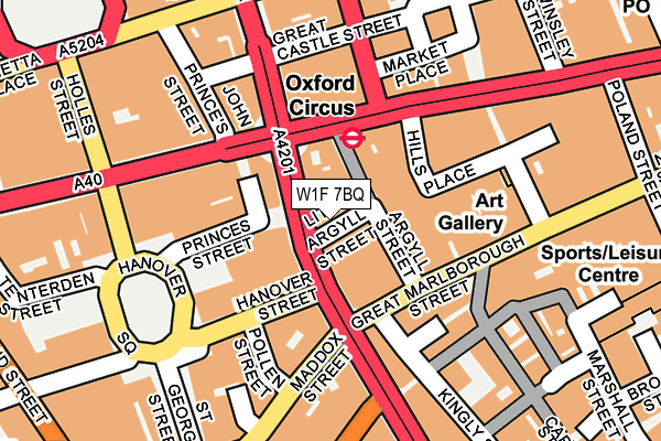 W1F 7BQ map - OS OpenMap – Local (Ordnance Survey) W1F 7BQ map - OS OpenMap – Local (Ordnance Survey)
