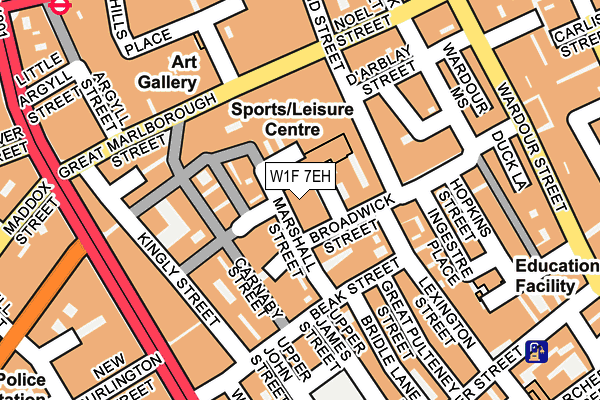 W1F 7EH map - OS OpenMap – Local (Ordnance Survey) W1F 7EH map - OS OpenMap – Local (Ordnance Survey)