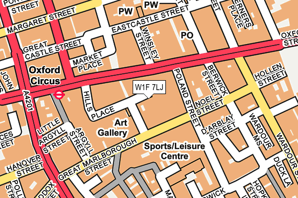 W1F 7LJ map - OS OpenMap – Local (Ordnance Survey) W1F 7LJ map - OS OpenMap – Local (Ordnance Survey)