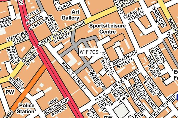 W1F 7QS map - OS OpenMap – Local (Ordnance Survey) W1F 7QS map - OS OpenMap – Local (Ordnance Survey)