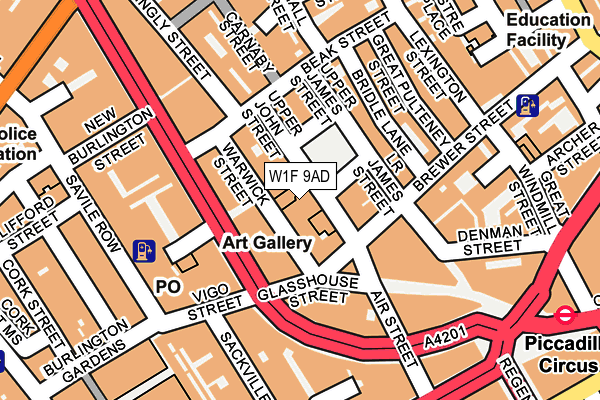 W1F 9AD map - OS OpenMap – Local (Ordnance Survey) W1F 9AD map - OS OpenMap – Local (Ordnance Survey)