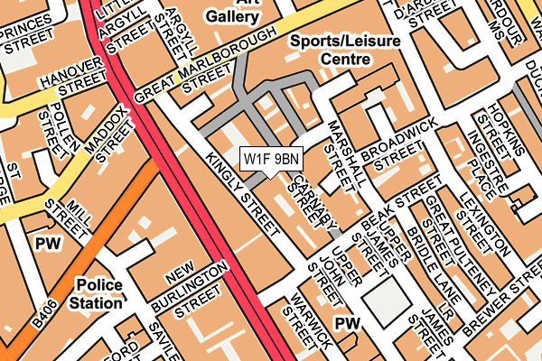 W1F 9BN map - OS OpenMap – Local (Ordnance Survey) W1F 9BN map - OS OpenMap – Local (Ordnance Survey)