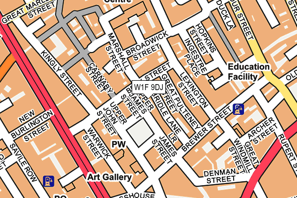 W1F 9DJ map - OS OpenMap – Local (Ordnance Survey) W1F 9DJ map - OS OpenMap – Local (Ordnance Survey)