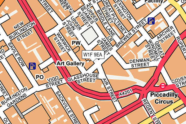 W1F 9EA map - OS OpenMap – Local (Ordnance Survey) W1F 9EA map - OS OpenMap – Local (Ordnance Survey)