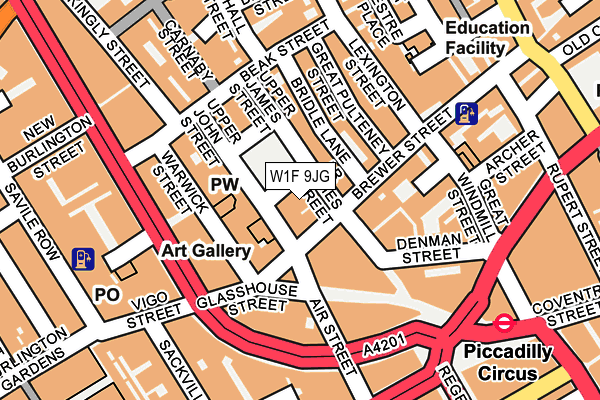 W1F 9JG map - OS OpenMap – Local (Ordnance Survey) W1F 9JG map - OS OpenMap – Local (Ordnance Survey)