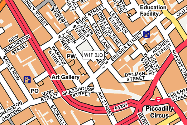 W1F 9JQ map - OS OpenMap – Local (Ordnance Survey) W1F 9JQ map - OS OpenMap – Local (Ordnance Survey)