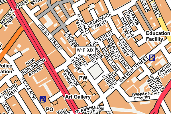 W1F 9JX map - OS OpenMap – Local (Ordnance Survey) W1F 9JX map - OS OpenMap – Local (Ordnance Survey)