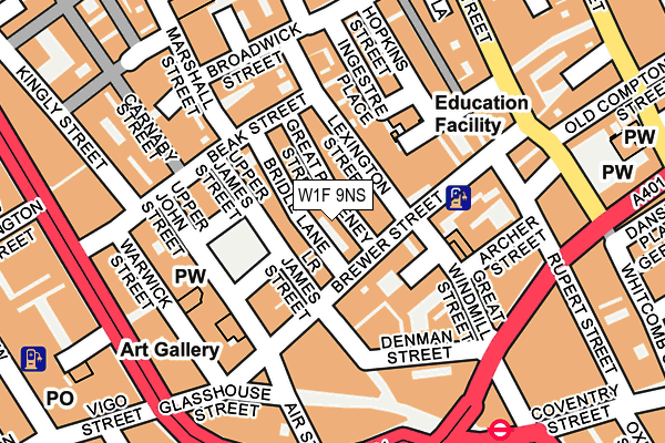 W1F 9NS map - OS OpenMap – Local (Ordnance Survey) W1F 9NS map - OS OpenMap – Local (Ordnance Survey)
