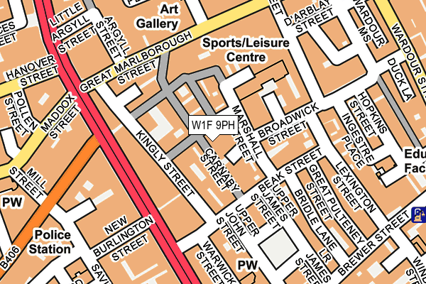 W1F 9PH map - OS OpenMap – Local (Ordnance Survey) W1F 9PH map - OS OpenMap – Local (Ordnance Survey)