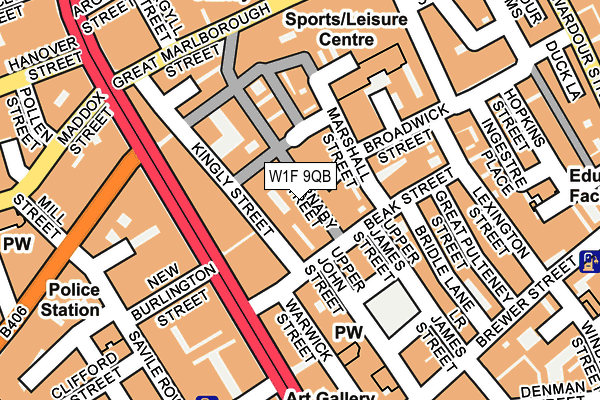 W1F 9QB map - OS OpenMap – Local (Ordnance Survey) W1F 9QB map - OS OpenMap – Local (Ordnance Survey)