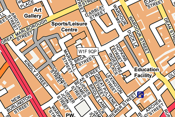 W1F 9QP map - OS OpenMap – Local (Ordnance Survey) W1F 9QP map - OS OpenMap – Local (Ordnance Survey)