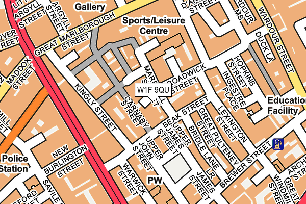 W1F 9QU map - OS OpenMap – Local (Ordnance Survey) W1F 9QU map - OS OpenMap – Local (Ordnance Survey)