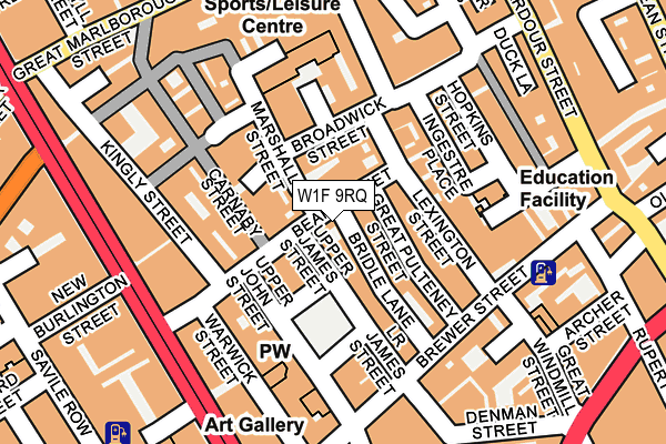 W1F 9RQ map - OS OpenMap – Local (Ordnance Survey) W1F 9RQ map - OS OpenMap – Local (Ordnance Survey)