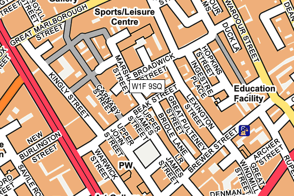 W1F 9SQ map - OS OpenMap – Local (Ordnance Survey) W1F 9SQ map - OS OpenMap – Local (Ordnance Survey)