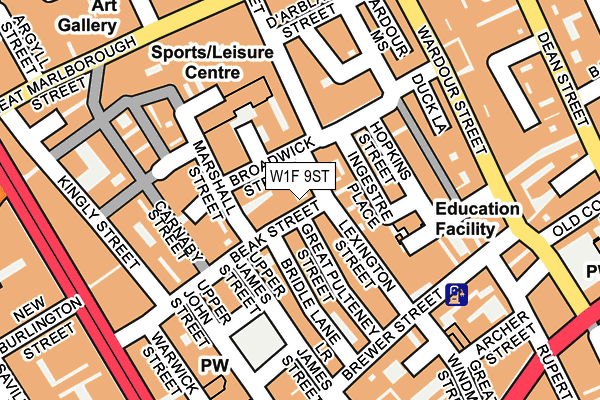 W1F 9ST map - OS OpenMap – Local (Ordnance Survey) W1F 9ST map - OS OpenMap – Local (Ordnance Survey)