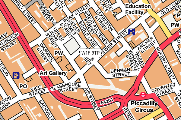 W1F 9TP map - OS OpenMap – Local (Ordnance Survey) W1F 9TP map - OS OpenMap – Local (Ordnance Survey)