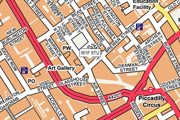 W1F 9TU map - OS OpenMap – Local (Ordnance Survey) W1F 9TU map - OS OpenMap – Local (Ordnance Survey)