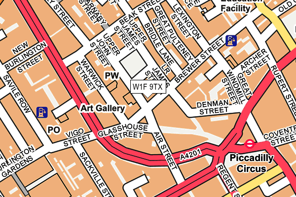 W1F 9TX map - OS OpenMap – Local (Ordnance Survey) W1F 9TX map - OS OpenMap – Local (Ordnance Survey)