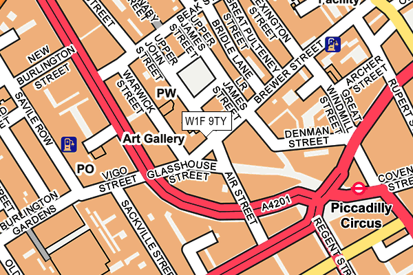 W1F 9TY map - OS OpenMap – Local (Ordnance Survey) W1F 9TY map - OS OpenMap – Local (Ordnance Survey)