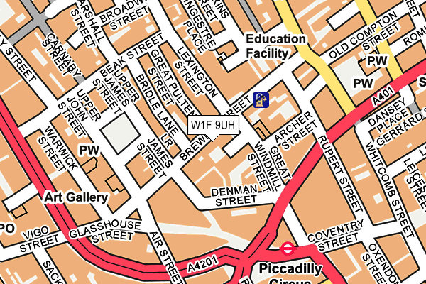 W1F 9UH map - OS OpenMap – Local (Ordnance Survey) W1F 9UH map - OS OpenMap – Local (Ordnance Survey)