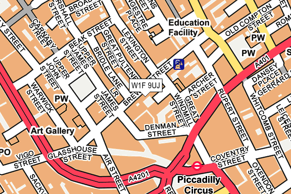 W1F 9UJ map - OS OpenMap – Local (Ordnance Survey) W1F 9UJ map - OS OpenMap – Local (Ordnance Survey)