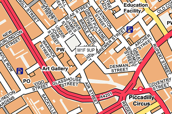 W1F 9UP map - OS OpenMap – Local (Ordnance Survey) W1F 9UP map - OS OpenMap – Local (Ordnance Survey)