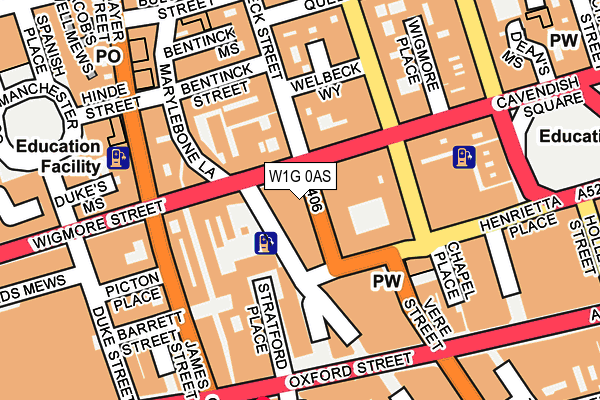 W1G 0AS map - OS OpenMap – Local (Ordnance Survey) W1G 0AS map - OS OpenMap – Local (Ordnance Survey)