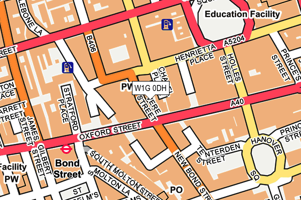W1G 0DH map - OS OpenMap – Local (Ordnance Survey) W1G 0DH map - OS OpenMap – Local (Ordnance Survey)