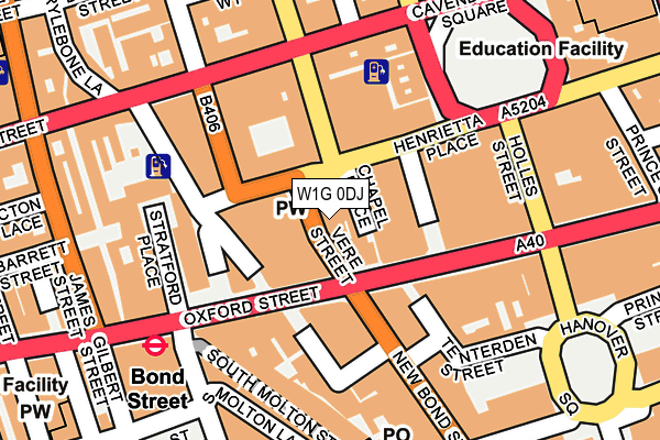 W1G 0DJ map - OS OpenMap – Local (Ordnance Survey) W1G 0DJ map - OS OpenMap – Local (Ordnance Survey)