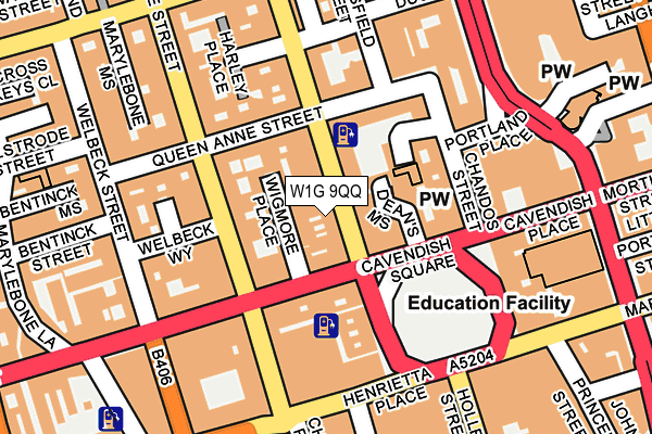 W1G 9QQ map - OS OpenMap – Local (Ordnance Survey) W1G 9QQ map - OS OpenMap – Local (Ordnance Survey)
