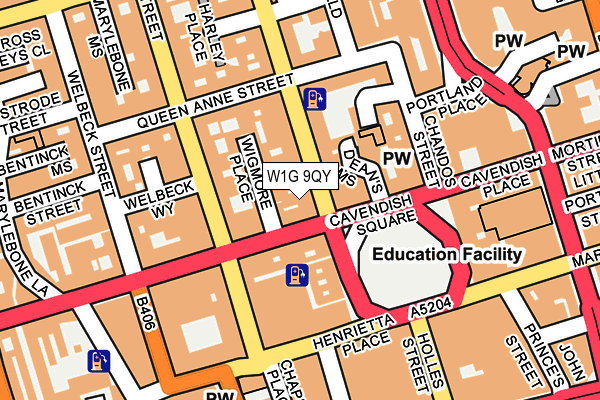 W1G 9QY map - OS OpenMap – Local (Ordnance Survey) W1G 9QY map - OS OpenMap – Local (Ordnance Survey)