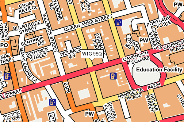 W1G 9SQ map - OS OpenMap – Local (Ordnance Survey) W1G 9SQ map - OS OpenMap – Local (Ordnance Survey)